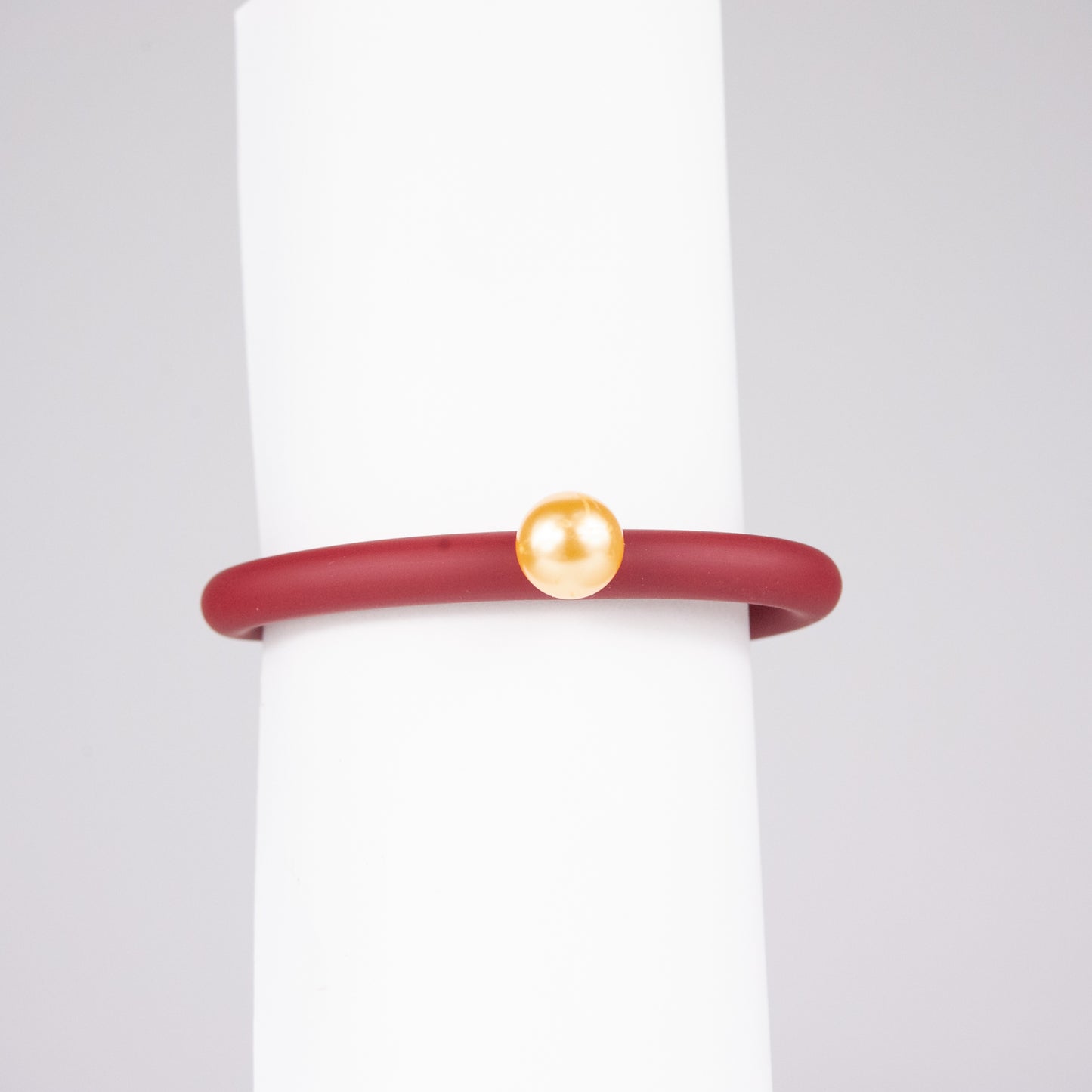 Bracciale BILICO - rosso / perla oro