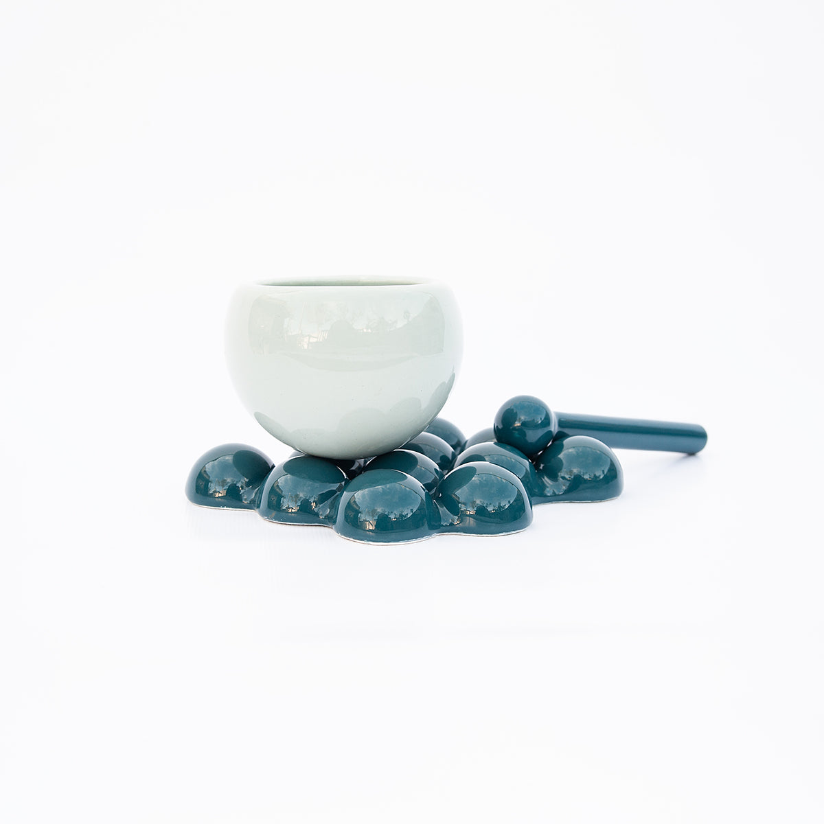 COFFEE BALL - sage/teal