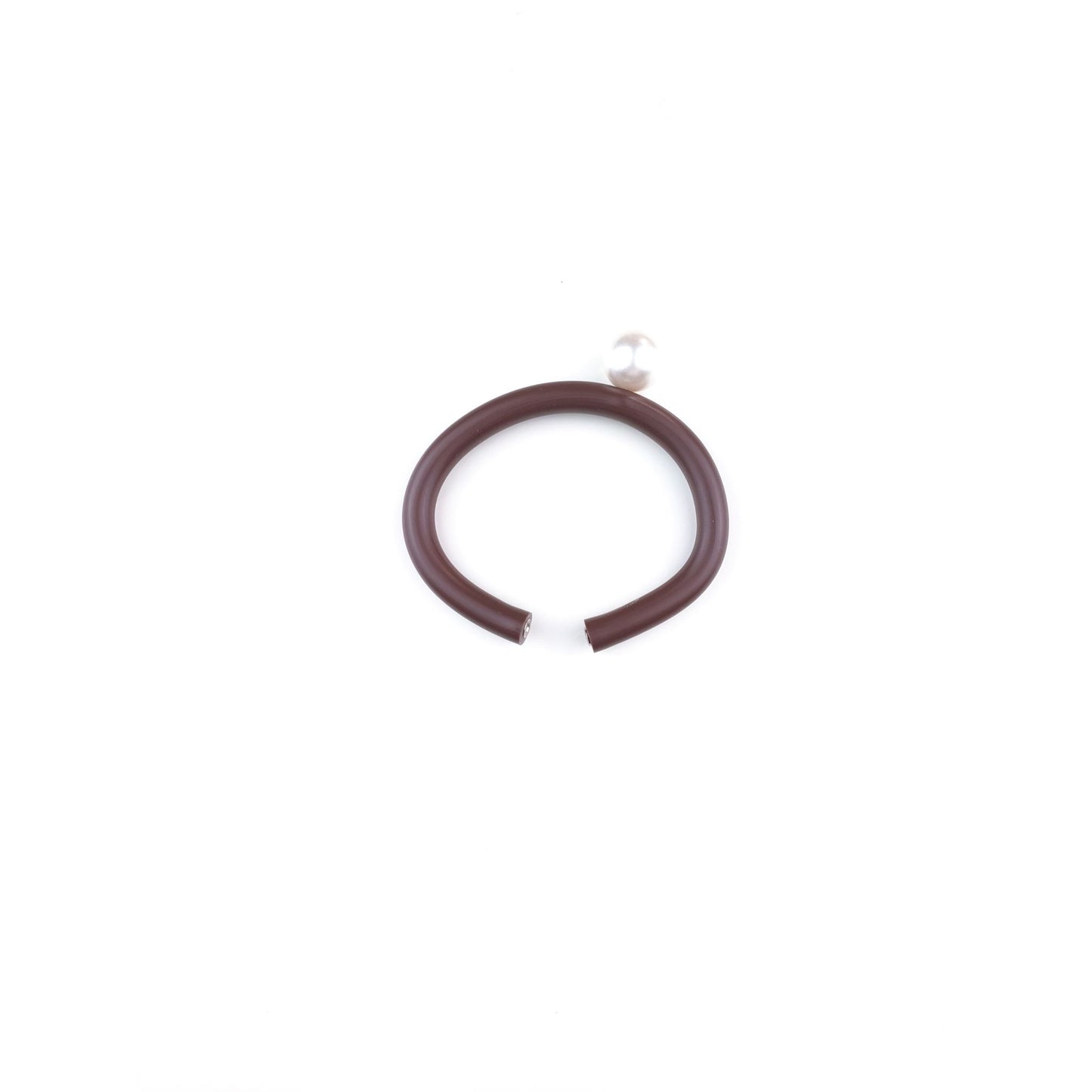 Bracciale BILICO - marrone / perla bianca