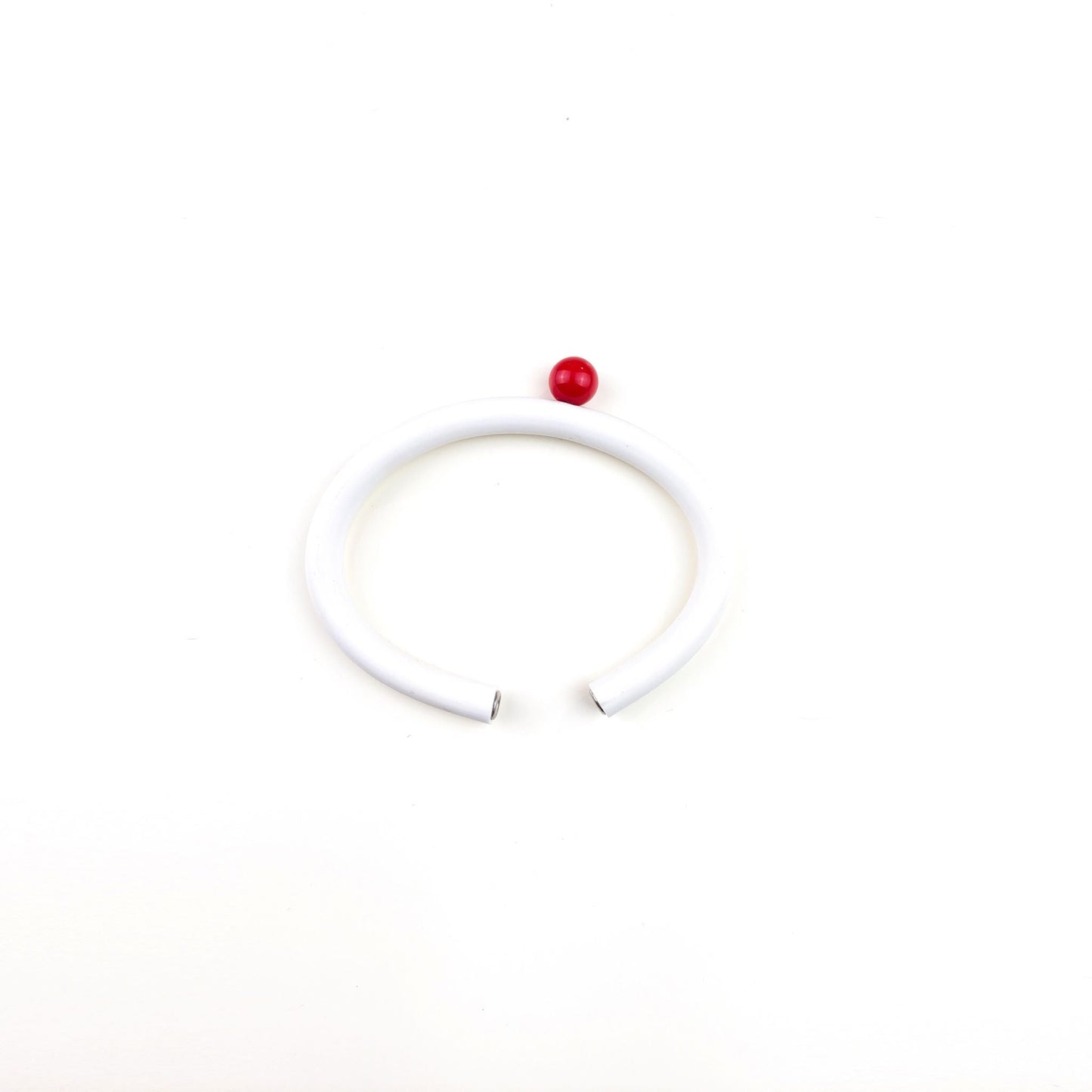 Bracciale BILICO - bianco / perla rossa
