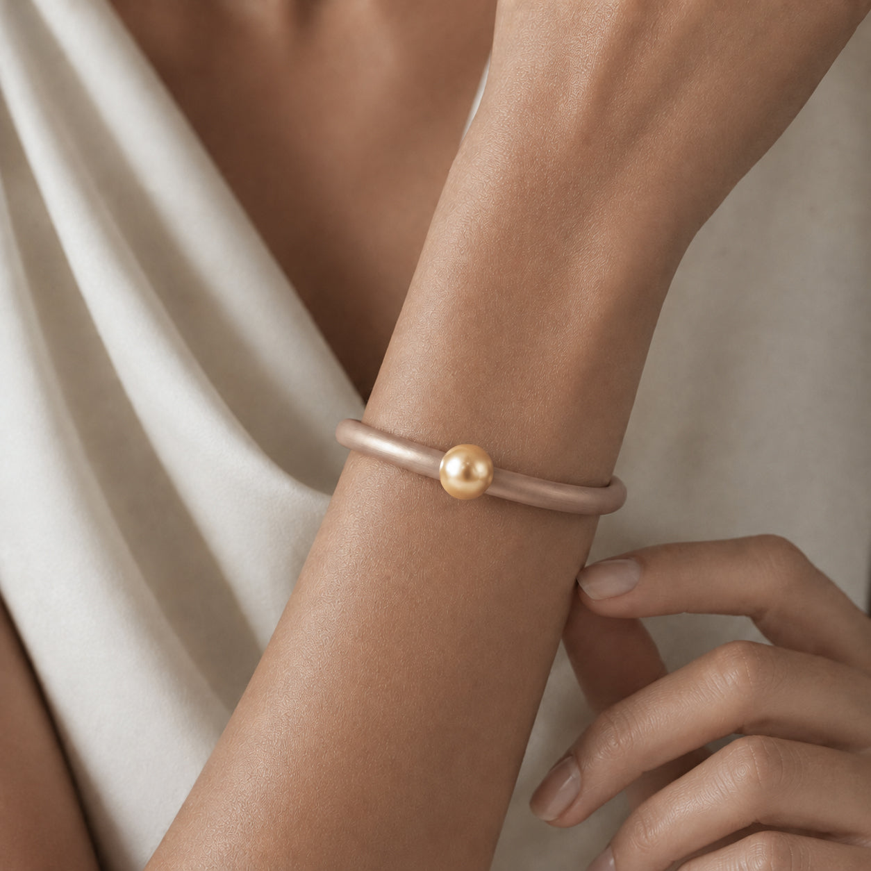 Bracciale BILICO - dorato / perla oro
