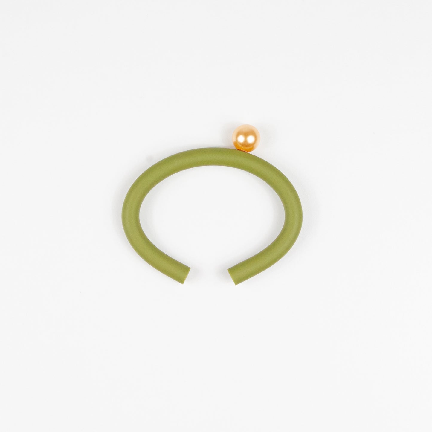 BILICO bracelet - green / gold pearl