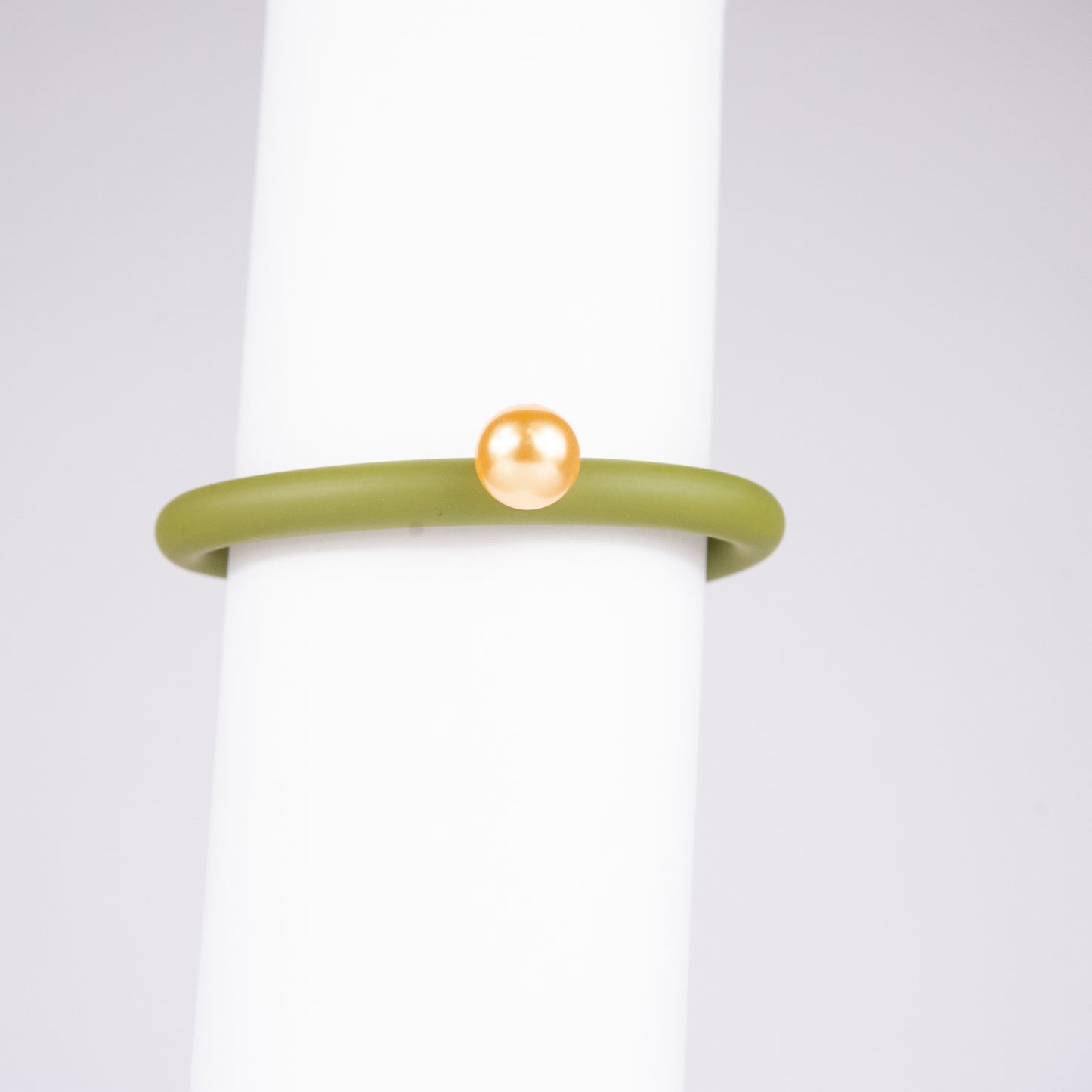 BILICO bracelet - green / gold pearl