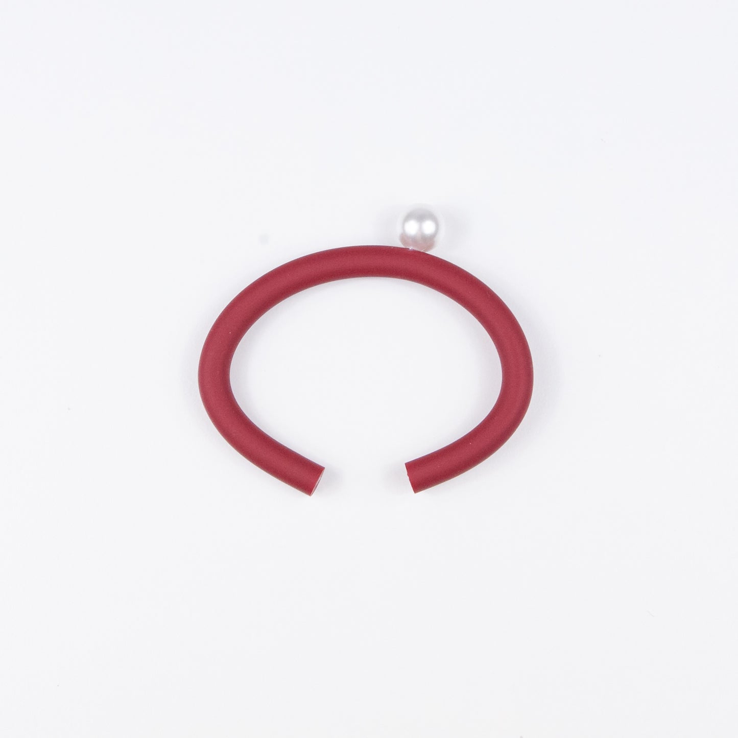 Bracciale BILICO - rosso / perla bianca