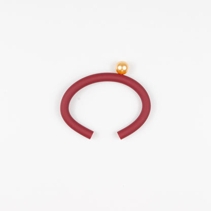 Bracciale BILICO - rosso / perla oro