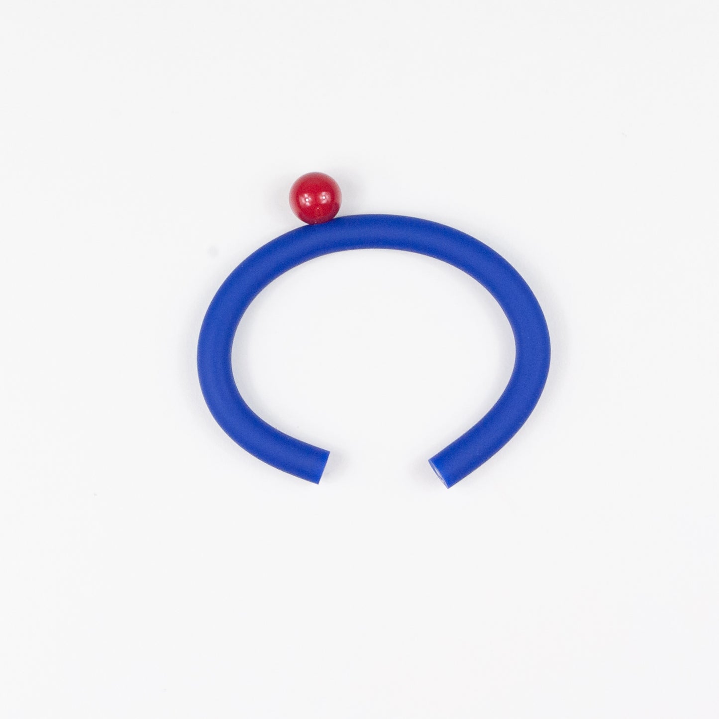 Bracciale BILICO - blu inchiostro / perla rossa