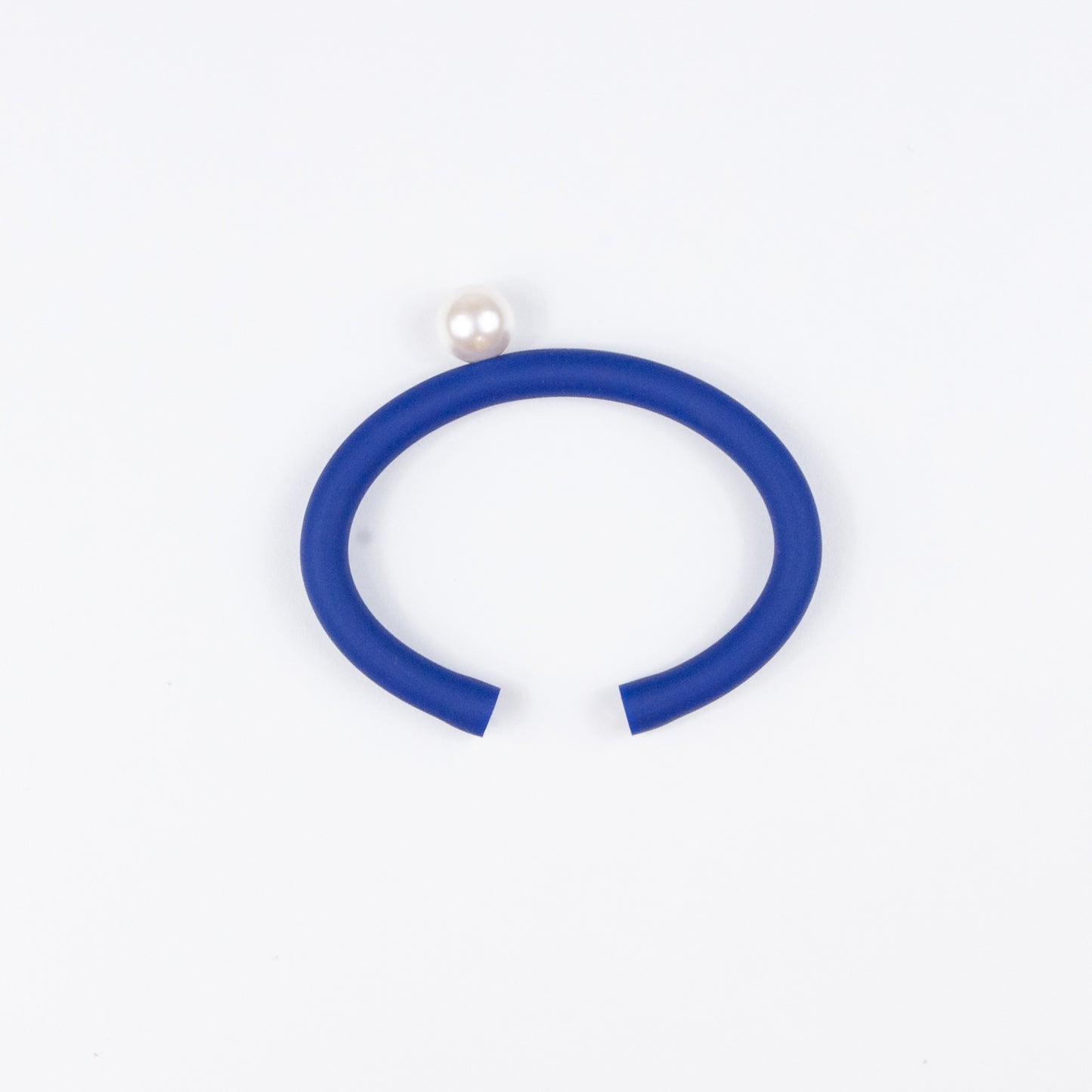 Bracciale BILICO - blu inchiostro / perla bianca