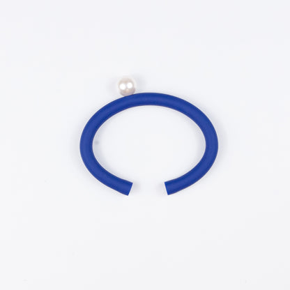 Bracciale BILICO - blu inchiostro / perla bianca