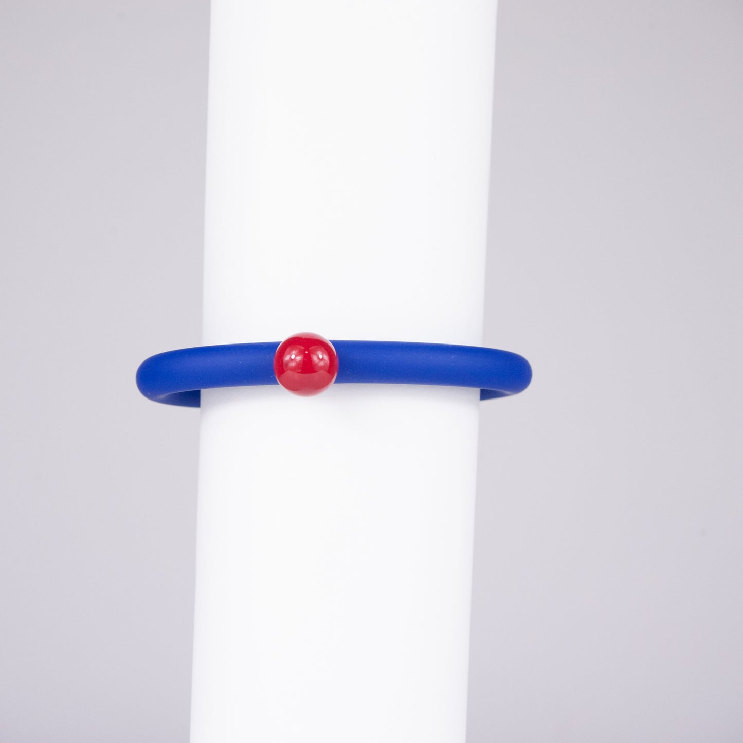 Bracciale BILICO - blu inchiostro / perla rossa