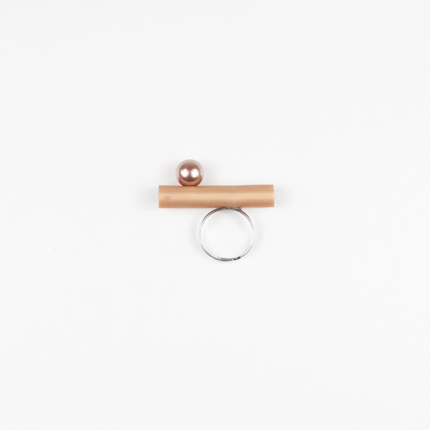 Anello BILICO - dorato / perla golden beige 