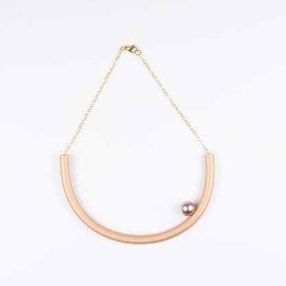 Girocollo BILICO - dorato / perla golden beige 