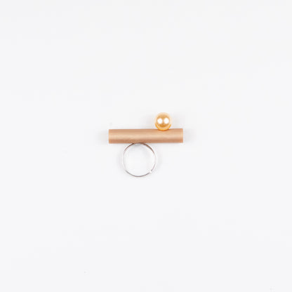 Anello BILICO - dorato / perla oro