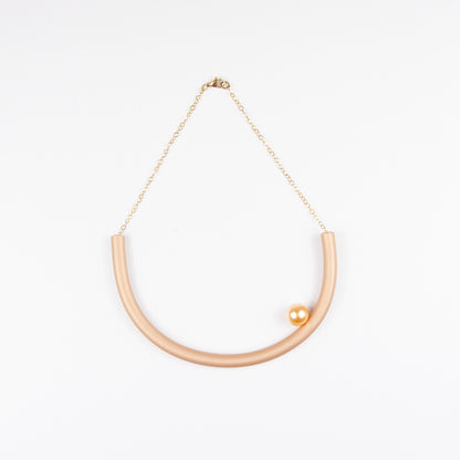 BILICO choker - gold / gold pearl