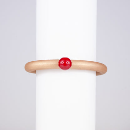 Bracciale BILICO - dorato / perla rossa