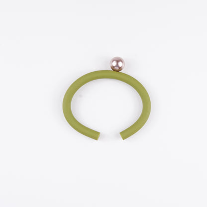Bracciale BILICO - verde / perla caramello