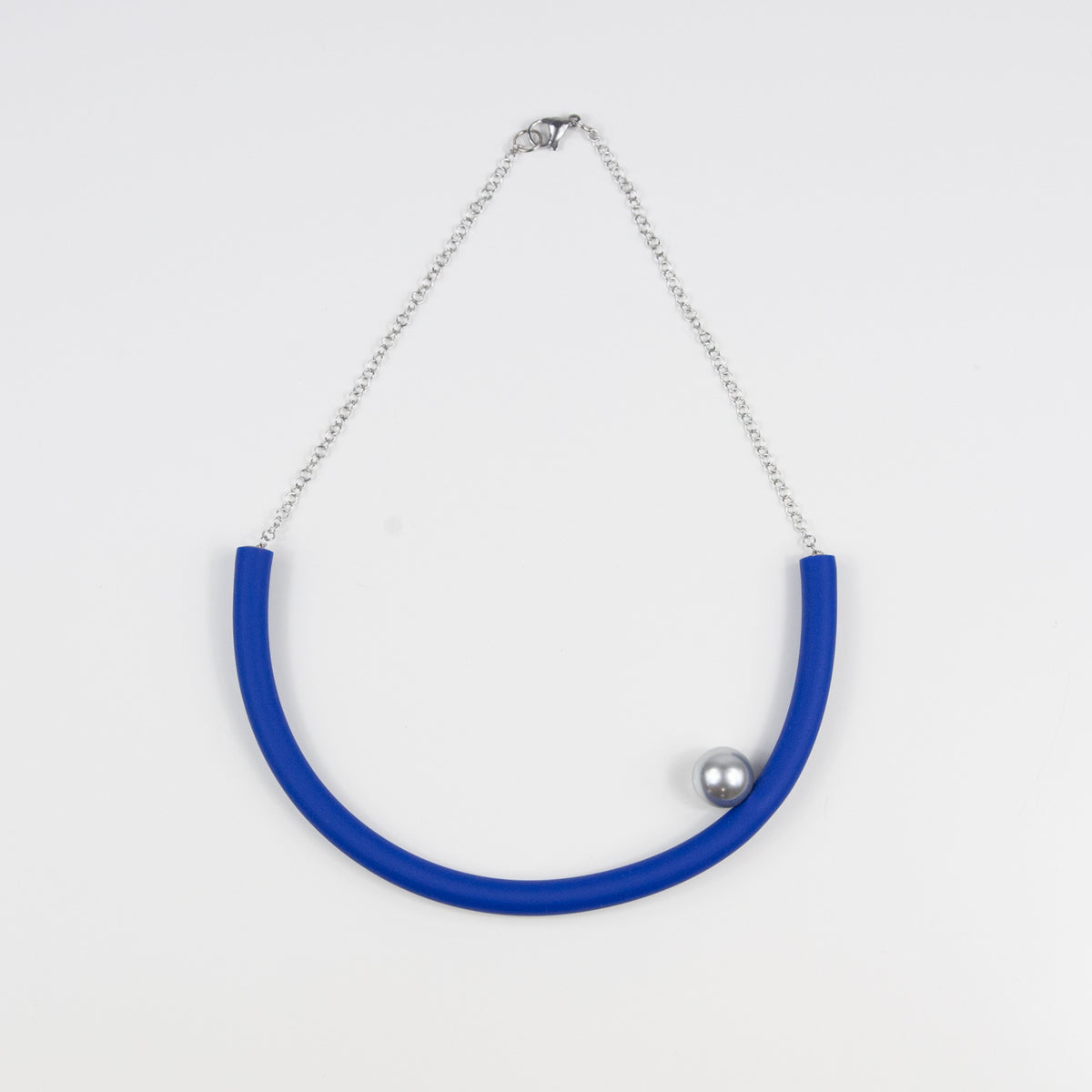 Girocollo BILICO - blu inchiosro / perla argento