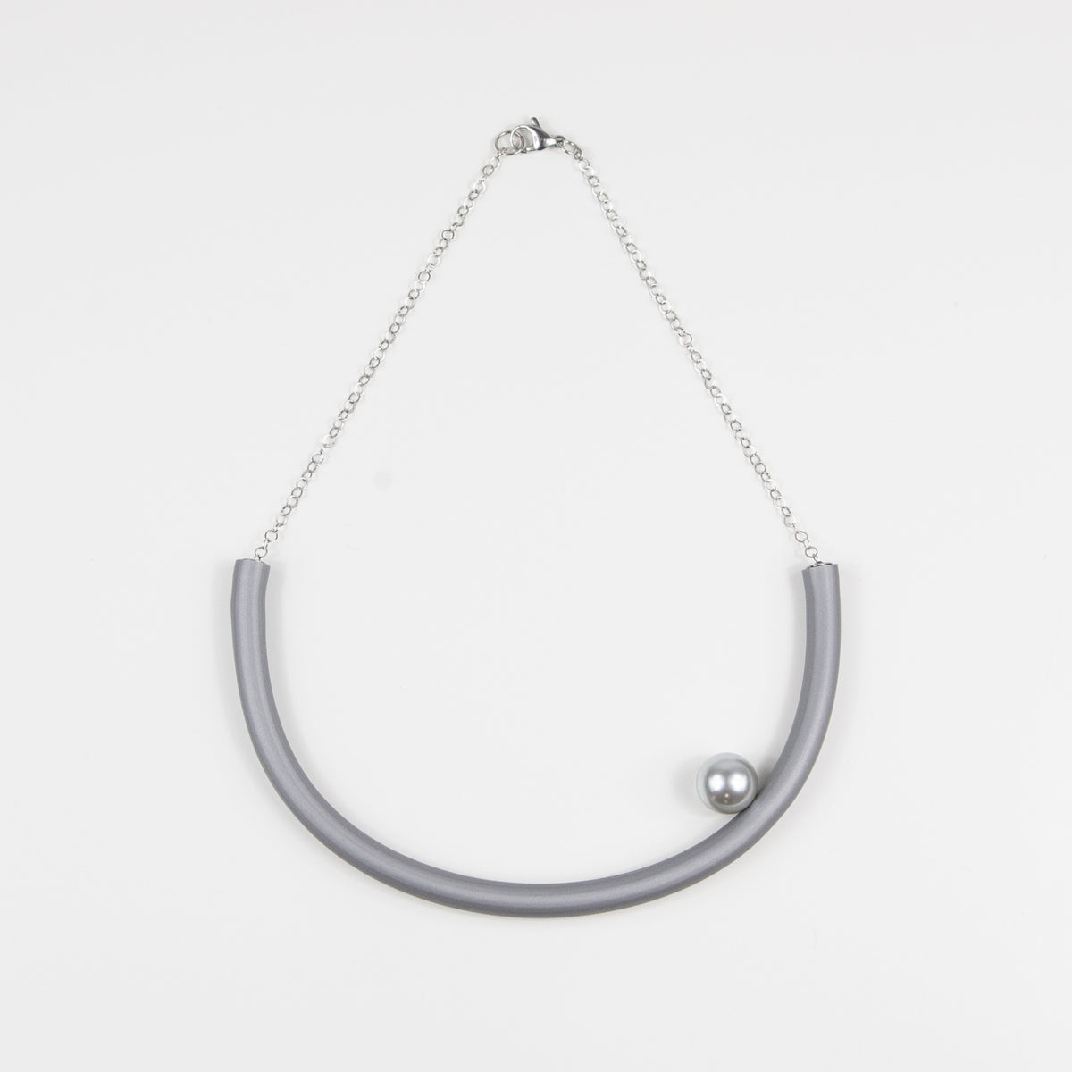 Girocollo BILICO - grigio / perla argento