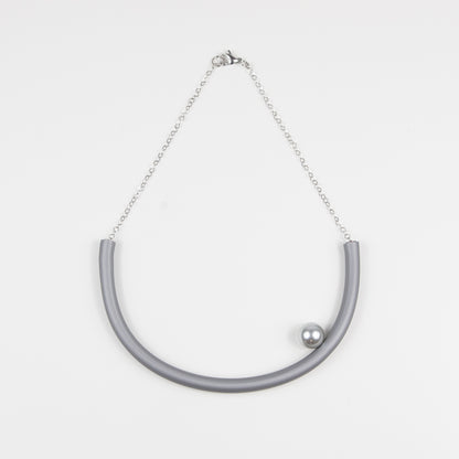 Girocollo BILICO - grigio / perla argento