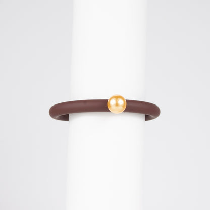 Bracciale BILICO - marrone / perla oro