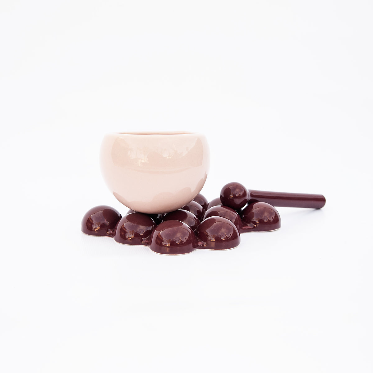 COFFEE BALL - nude/bordeaux