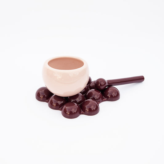 COFFEE BALL - nude/bordeaux