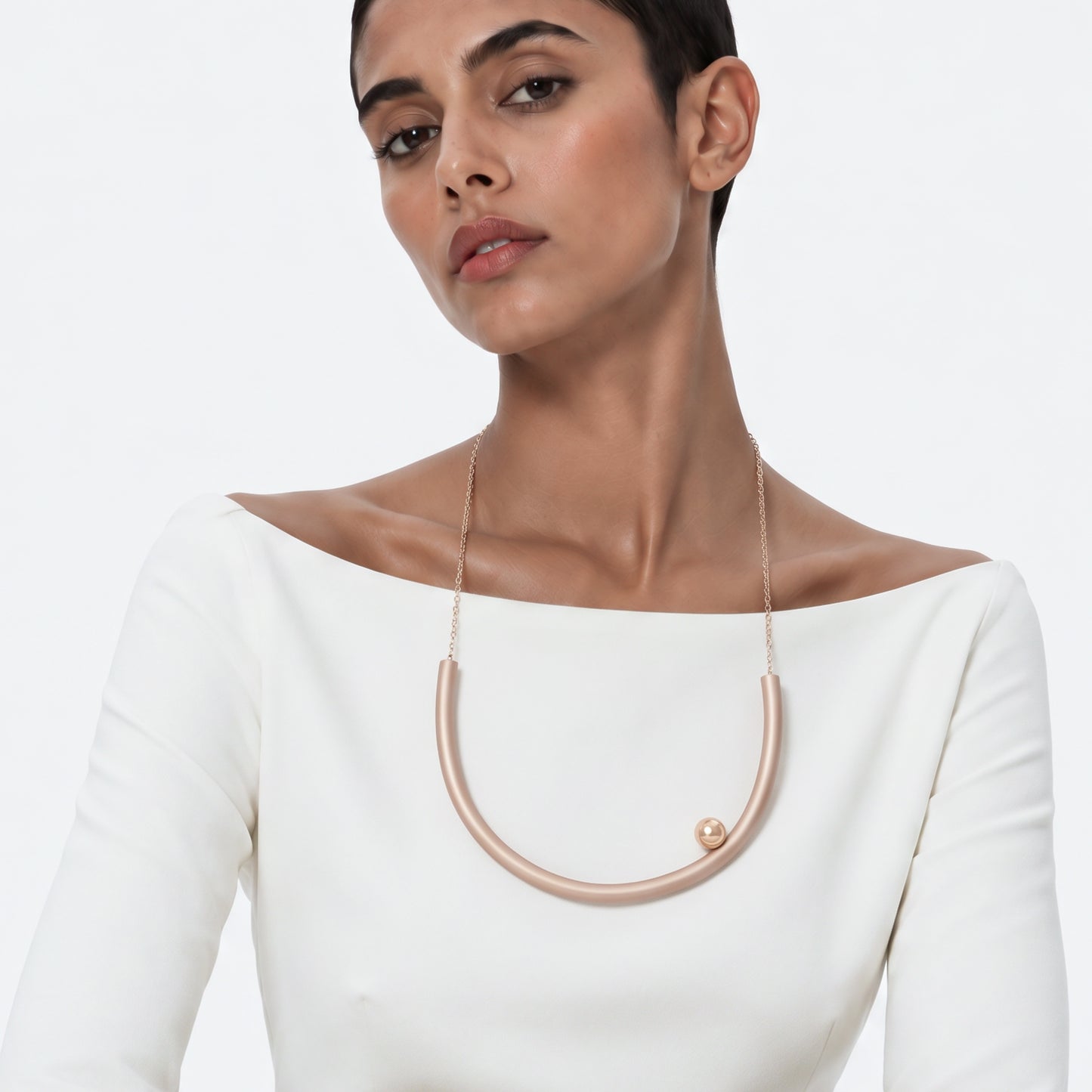 BILICO round necklace - gold / gold pearl