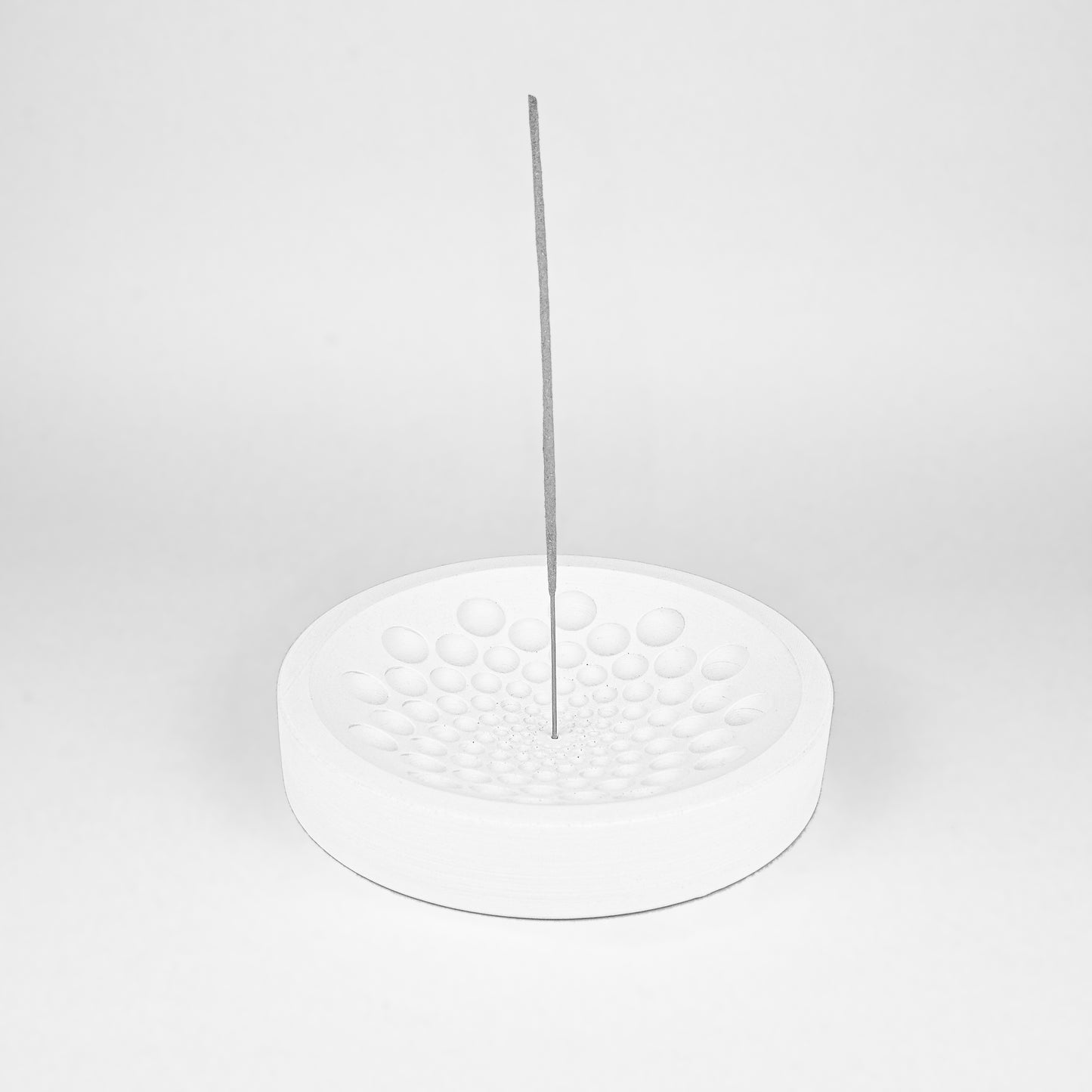MANDALA 1 White incense holder