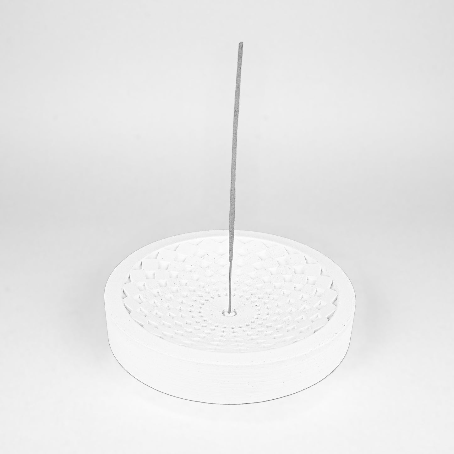 MANDALA 4 White incense holder
