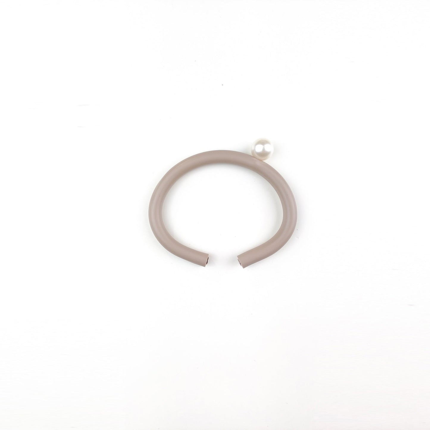 BILICO bracelet - sand color / white pearl
