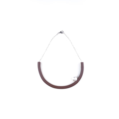 BILICO choker - black / silver pearl