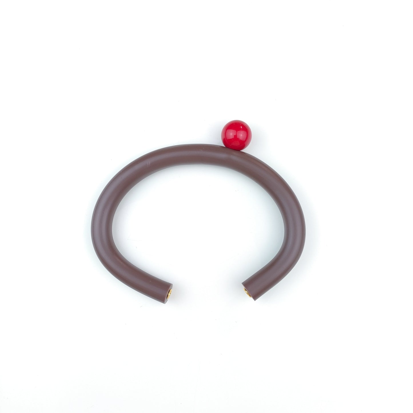 BILICO bracelet - brown / red pearl