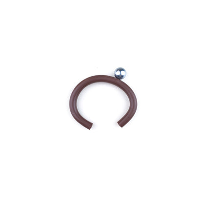 BILICO bracelet - brown / silver pearl