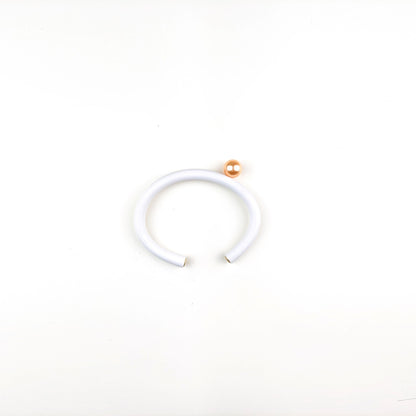 BILICO bracelet - white / red pearl